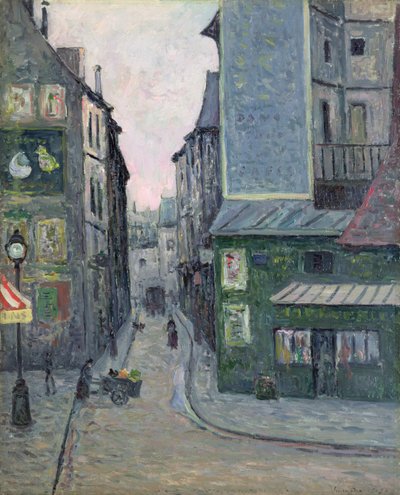 Place Saint Andre des Arts, Rue Suger, Paris by Maxime Emile Louis Maufra